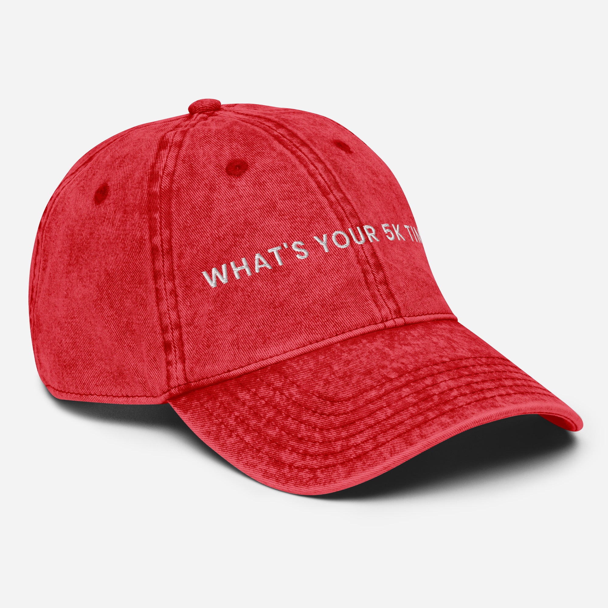 What's Your 5k Time? Cap